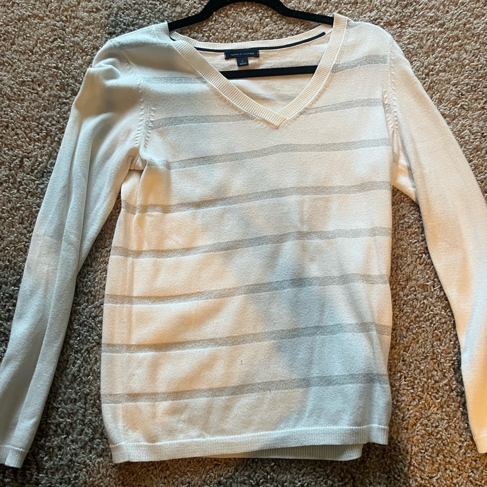 Tommy Hilfiger sparkly stripped sweater